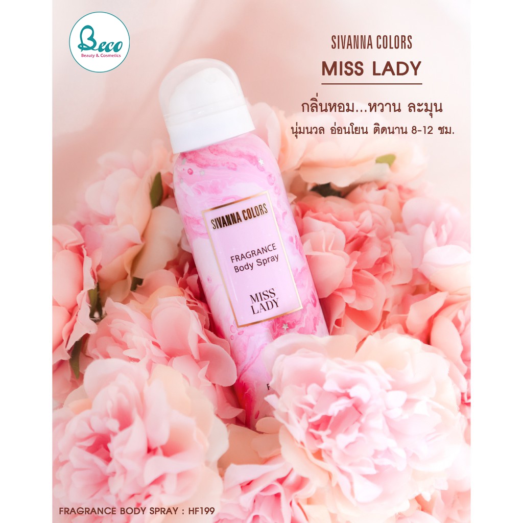 Xịt thơm body mist Sivanna Colors Thái Lan 100ml