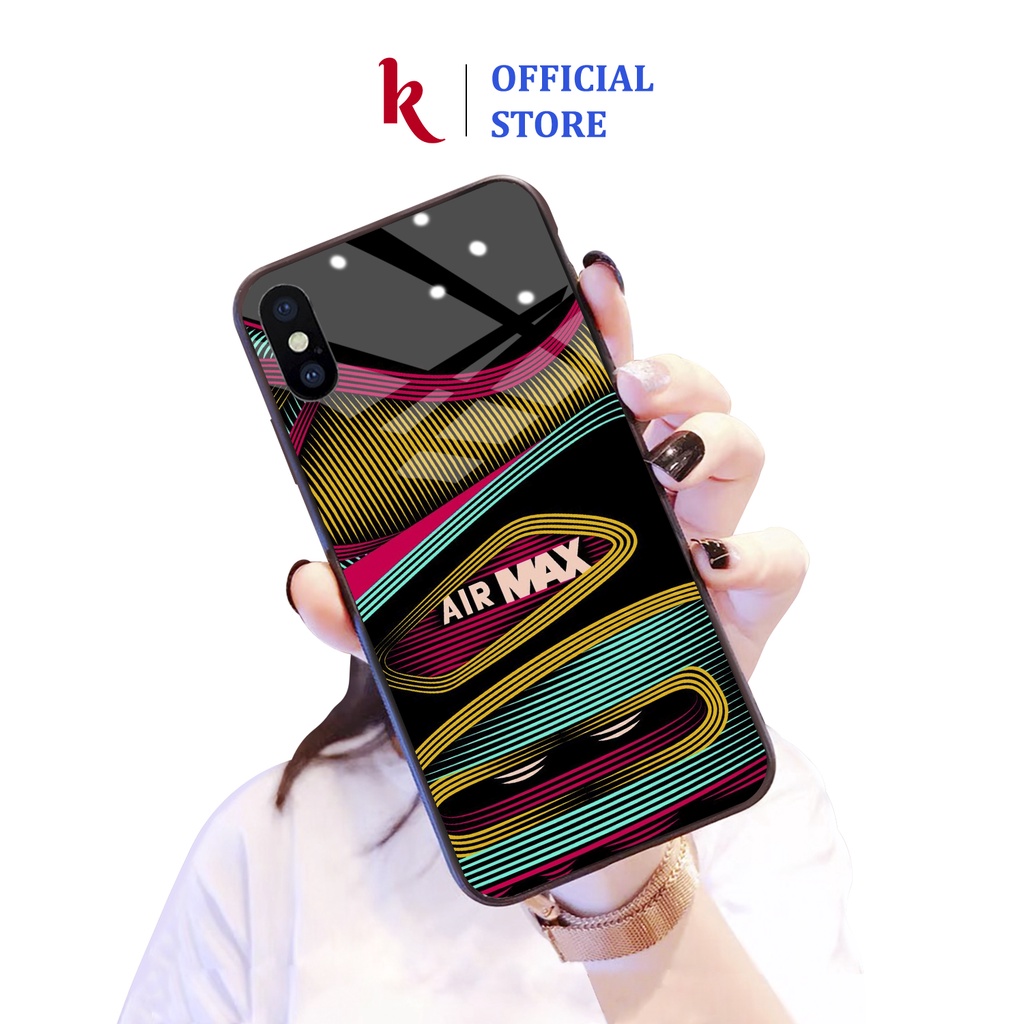 Ốp lưng iphone kính Air max case 14plus 14 pro max 13 12 promax 11 mini 6 6s 7 8 plus x xr xs Se