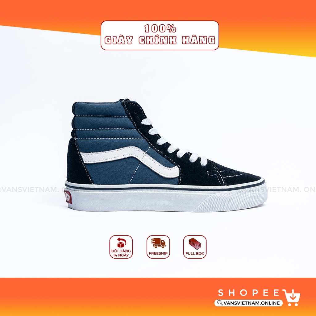 Giày Sneaker [Real] Vans-SK8-Hi-Navy-VN000D5INVY