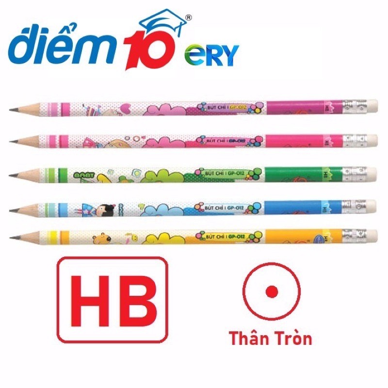 Bút Chì Gỗ HB Điểm 10 TP-GP012 ( 1hộp 12 cây)
