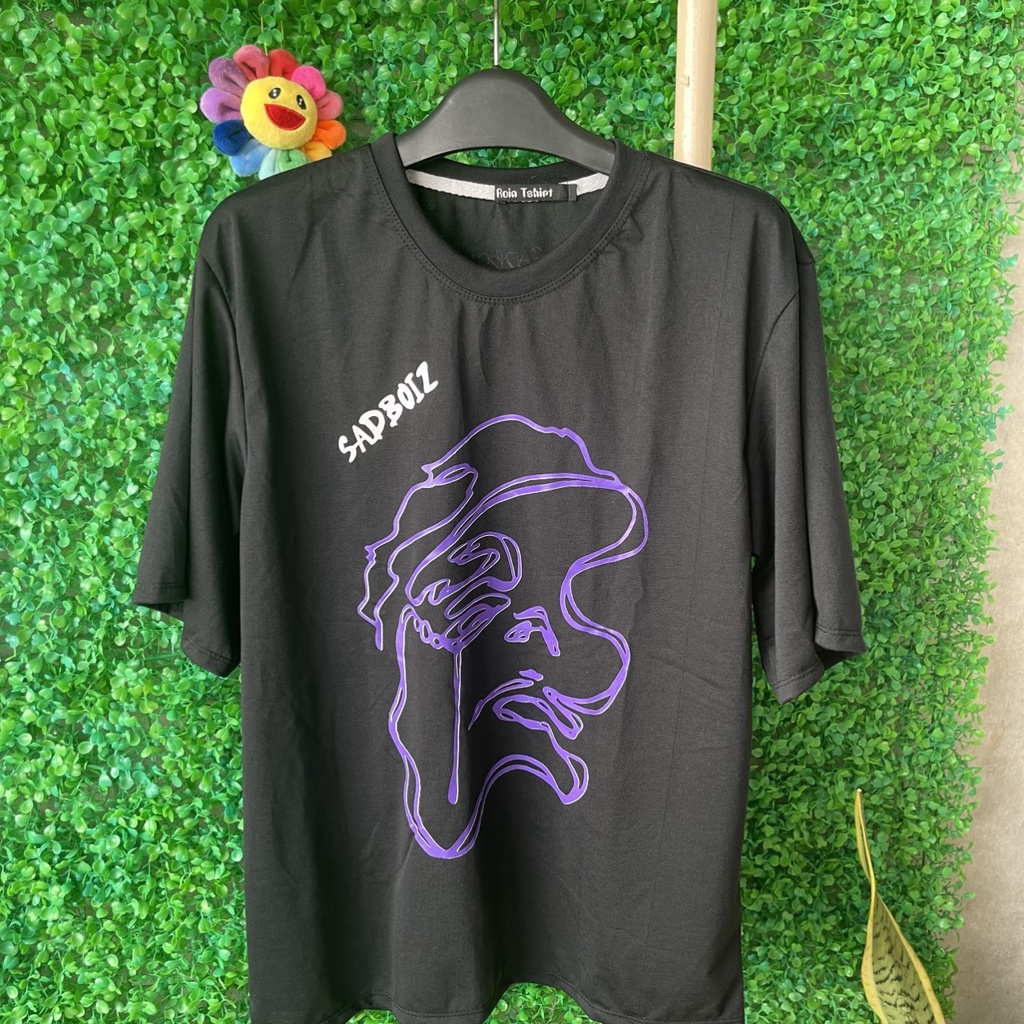 KHẨU TRANG NAM NỮ CÁ TÍNH DÙNG CHO Áo thun ---- tay lỡ form rộng, áo thun nam nữ Sadboiz Sad story Freesize 40-75kg SB05