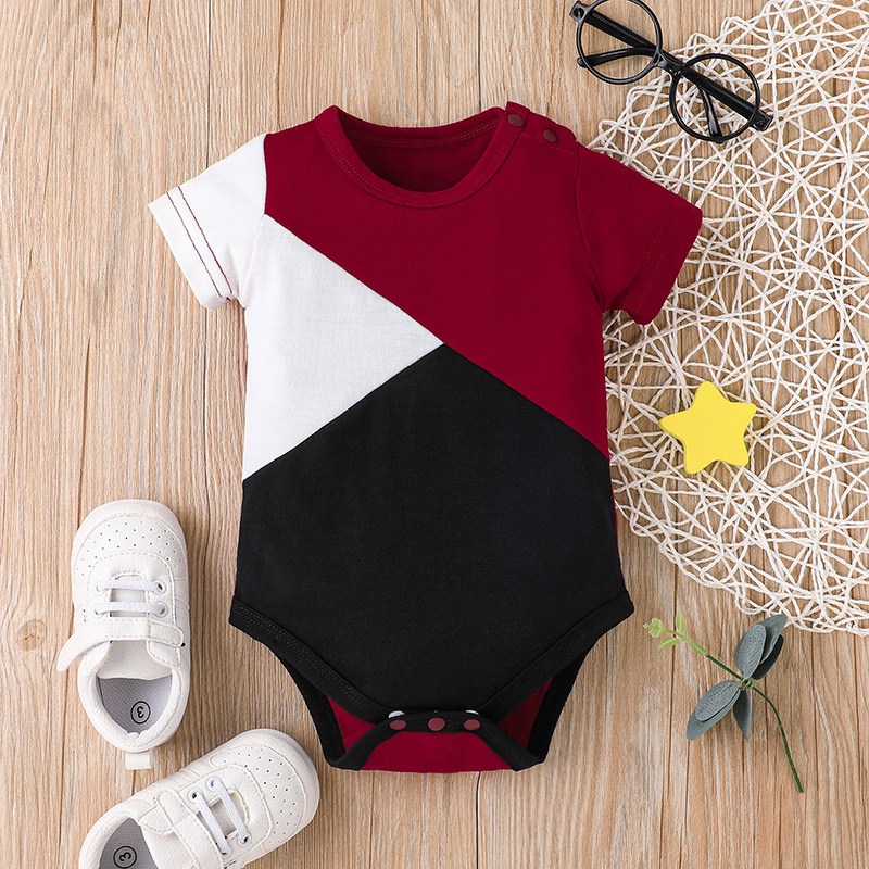 Body bé trai đồ sơ sinh từ 0 đến 12 tháng Thời trang bodysuit liền thân mùa hè tay ngắn quần áo cho bé trẻ em