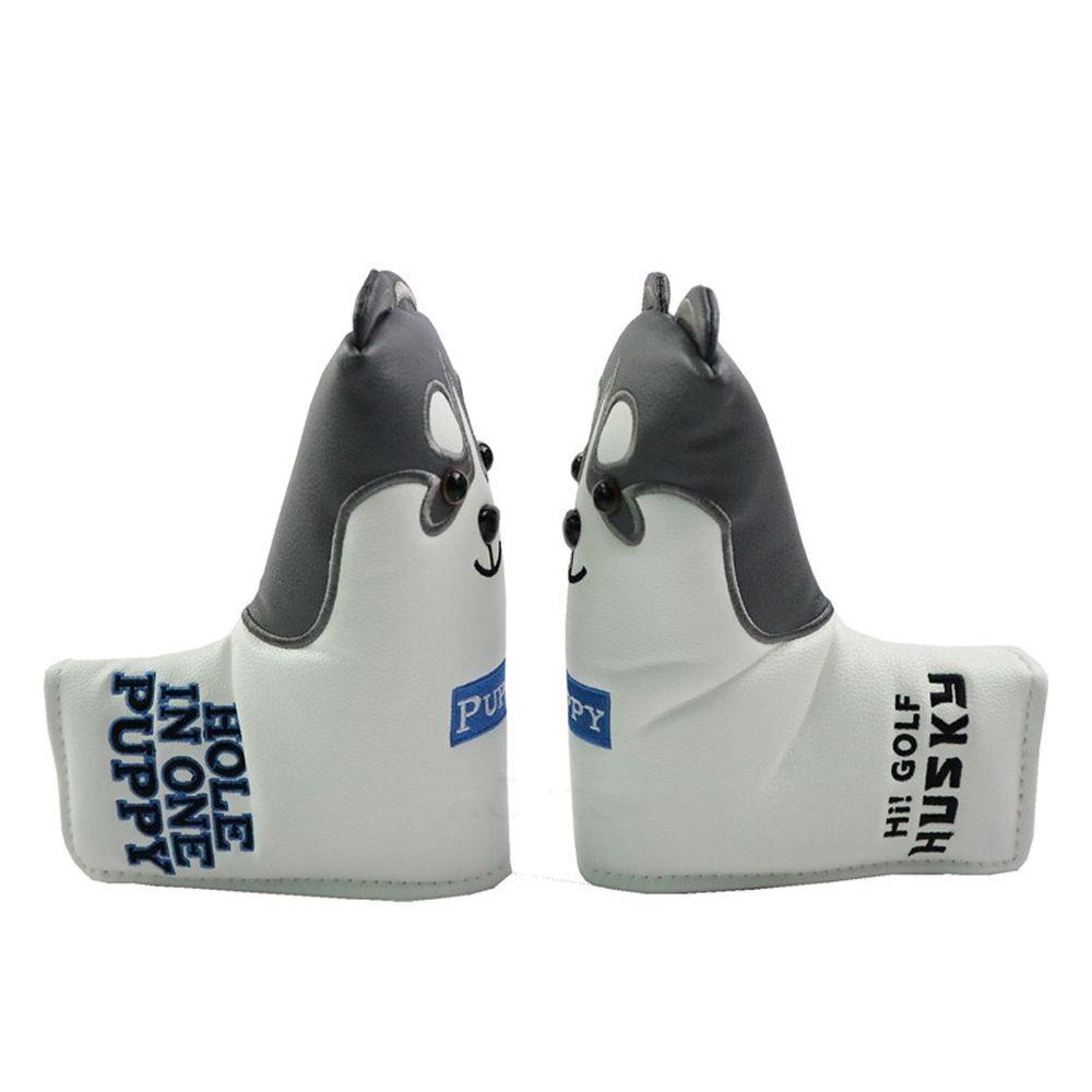 Vỏ Bọc Bảo Vệ Đầu Gậy Đánh Golf Hybrid Mallet Putter Blade Thiết Kế Hình Chú Chó Husky Hoạt Hình JARRED