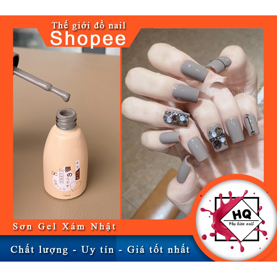 Sơn gel xám Nhật - tone màu tôn da được nhiều chị em làm nail yêu thích