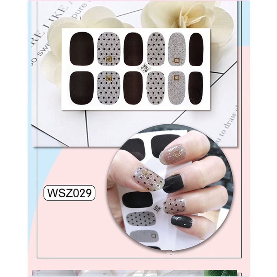 Set Sticker Dán Móng Tay 3D Cực Xinh Cho Các Nàng P230 - Nail Wraps HOT TREND