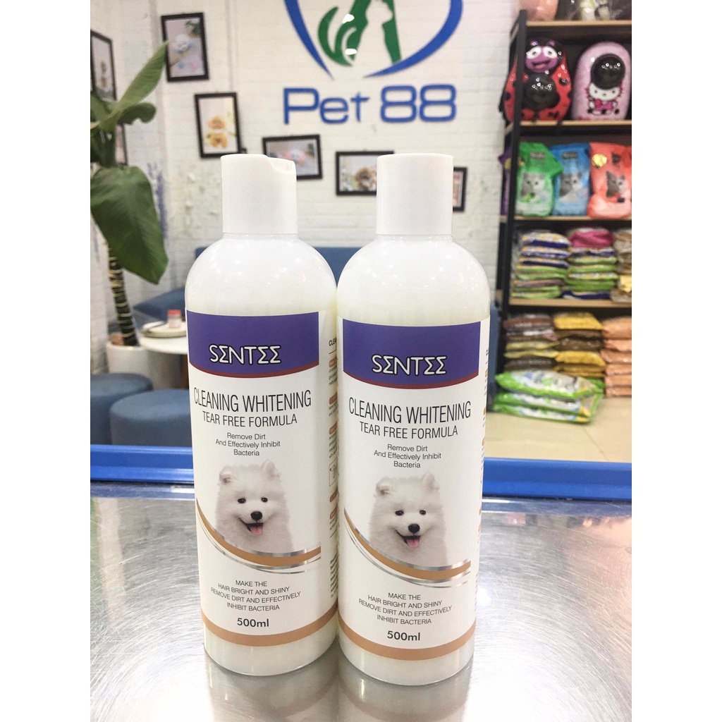 Sữa tắm cao cấp cho chó SENTEE - Cleaning Whitening 500ml