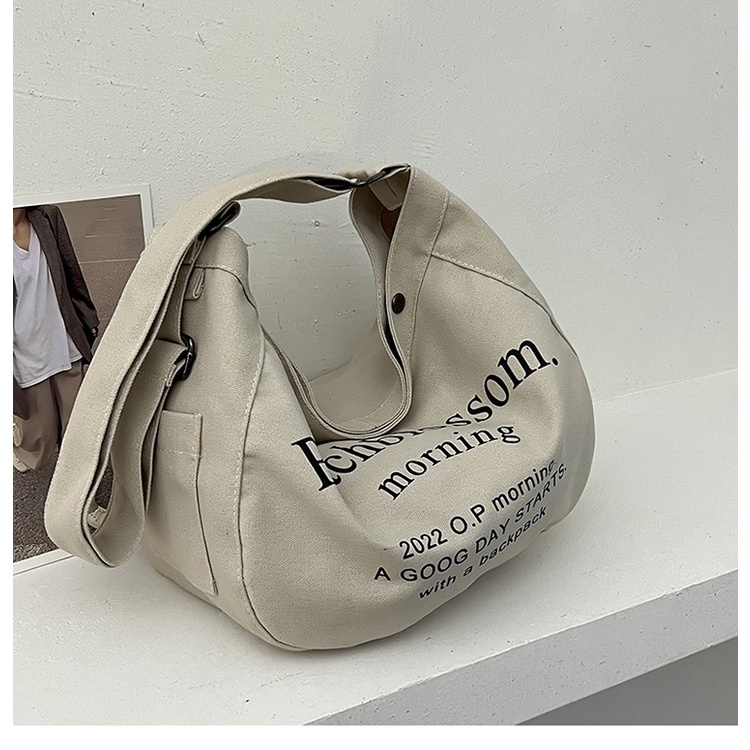 Túi Xách canvas Cỡ Lớn In Chữ Thời Trang Cho Nữ