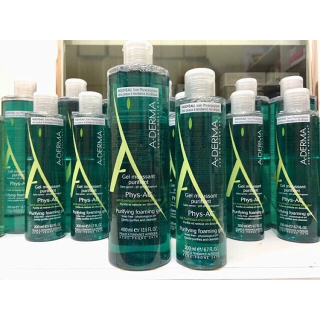 ( hàng Pháp ) Sữa rửa mặt Gel Aderma 400ml