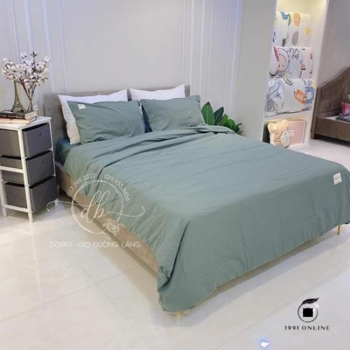 Bộ sưu tập Chăn Ga Gối 3 [CÓ CHĂN LÓT BÔNG THÔNG MINH] Cotton Basic đơn giản 🍃 | BigBuy360 - bigbuy360.vn