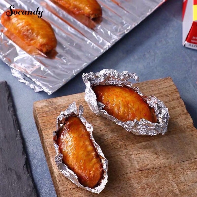 Giấy Bạc Nướng Thức Ăn, Màng Nhôm Nướng Thịt, Cá Bảo Quản Thực Phẩm 88220