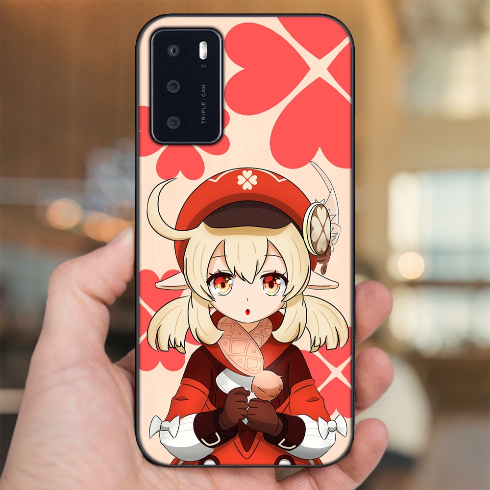 Ốp lưng Oppo A16 viền đen in hình Klee Genshin Impact
