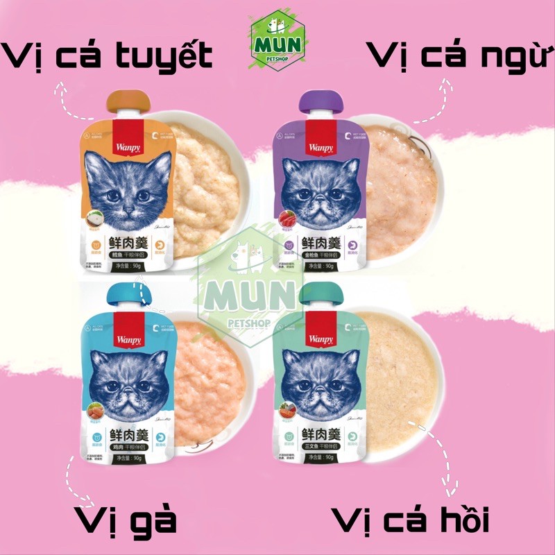 Súp thưởng wanpy tuyp 90gr