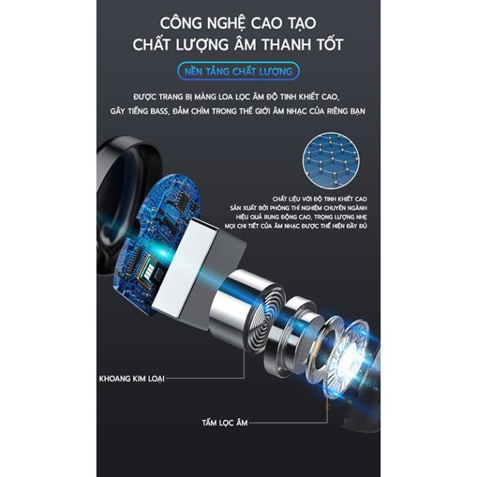 Tai Nghe Bluetooth 5.0 AMOI F9 TWS Bản QUỐC TẾ Cao Cấp - Cảm Ứng Không Dây Chống Nước Chống Ồn Tích Hợp Sạc Dự Phòng | BigBuy360 - bigbuy360.vn