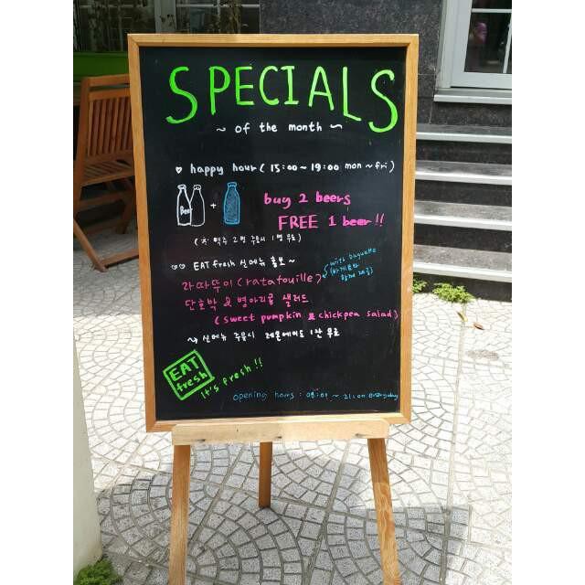 bảng menu 1 mặt melia 60 x 120cm
