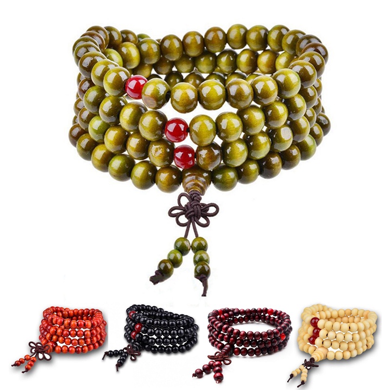 Chuỗi 108 Hạt Đá Onyx Tự Nhiên Màu Đen 6mm