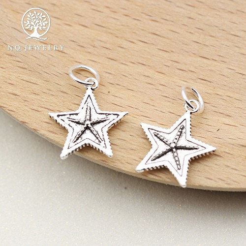Charm bạc mặt hình ngôi sao - NQ Jewelry