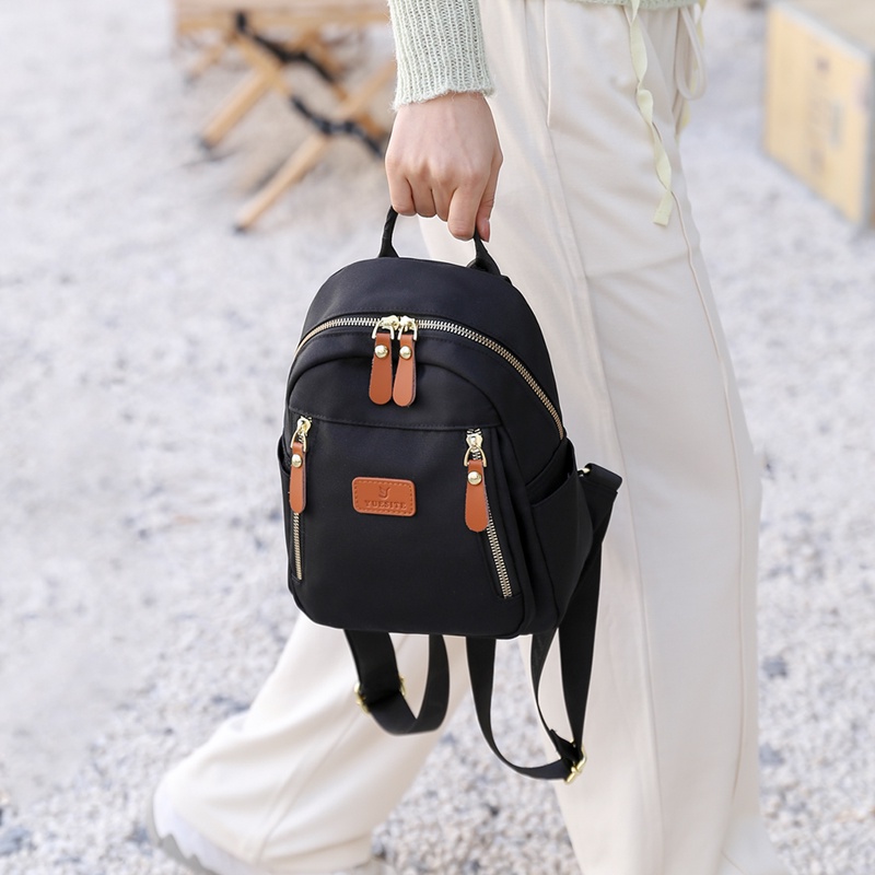 Balo Vải Oxford Mini Siêu Nhẹ Chống Thấm Nước Thời Trang Cho Nữ