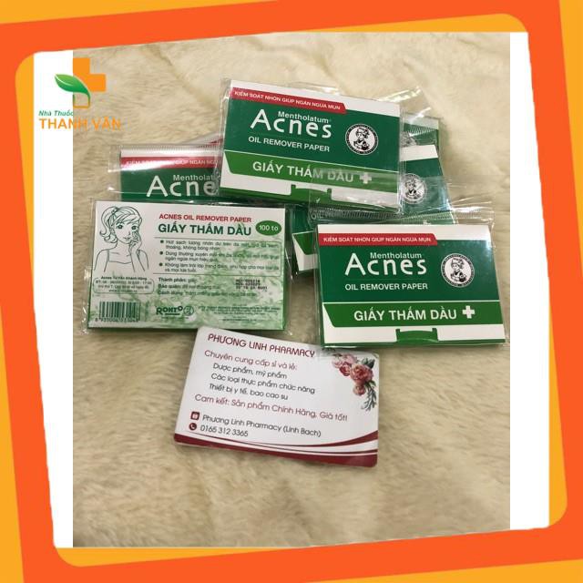 Giấy thấm dầu Acnes -100 tờ/ gói Cao cấp