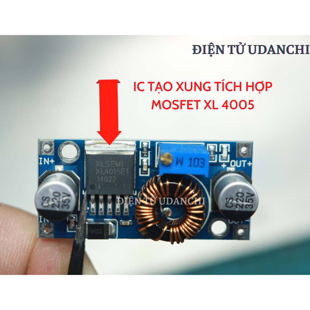 Module hạ áp Buck áp XL 4005   từ 4-35V xuống 1.25-32V