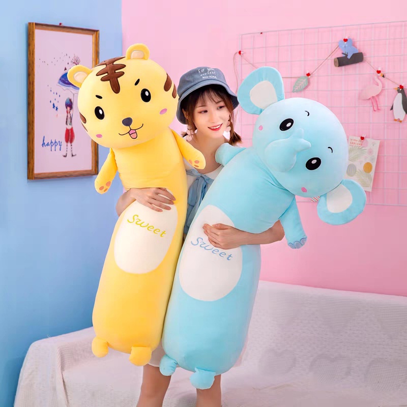 GẤU BÔNG GỐI ÔM Hình Thú Nhồi Bông Dễ Thương -Nỉ nhung cao cấp - mẫu mới