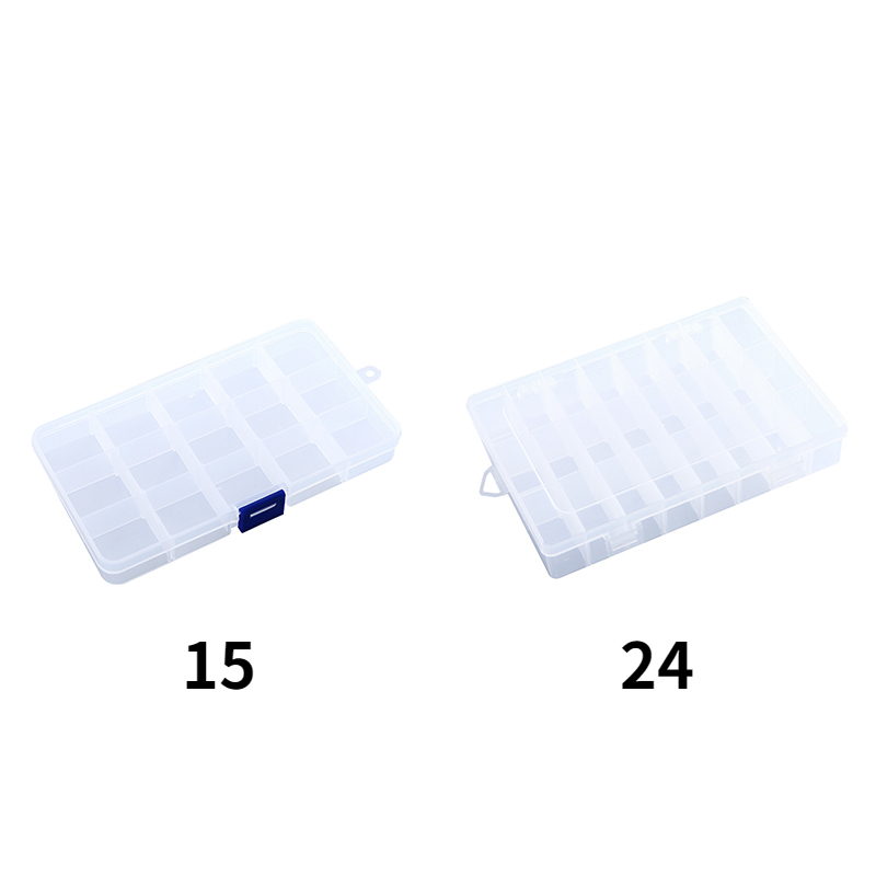 Hộp Nhựa 15/ 24 Ngăn Đựng Trang Sức Tiện Lợi