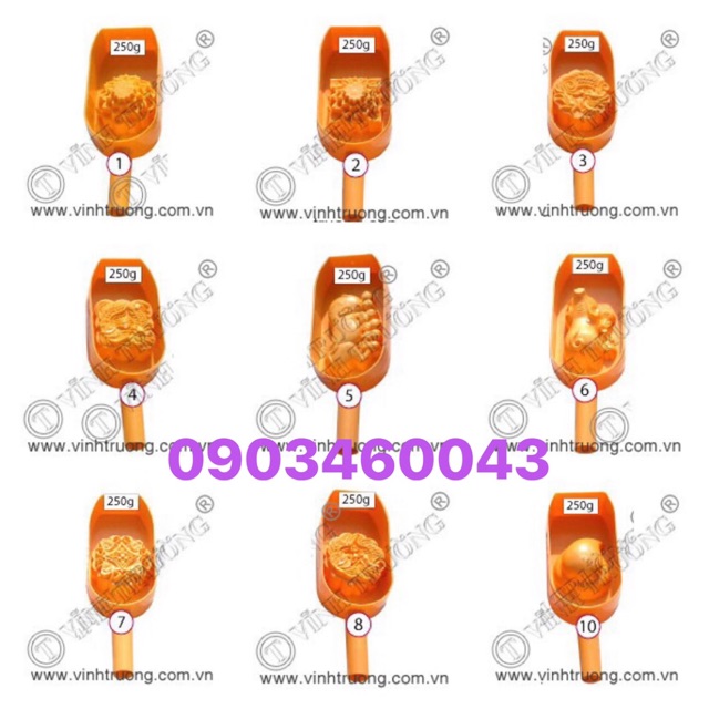 Khuôn bánh Trung thu gõ nhựa cao cấp Vĩnh Trường 250gr