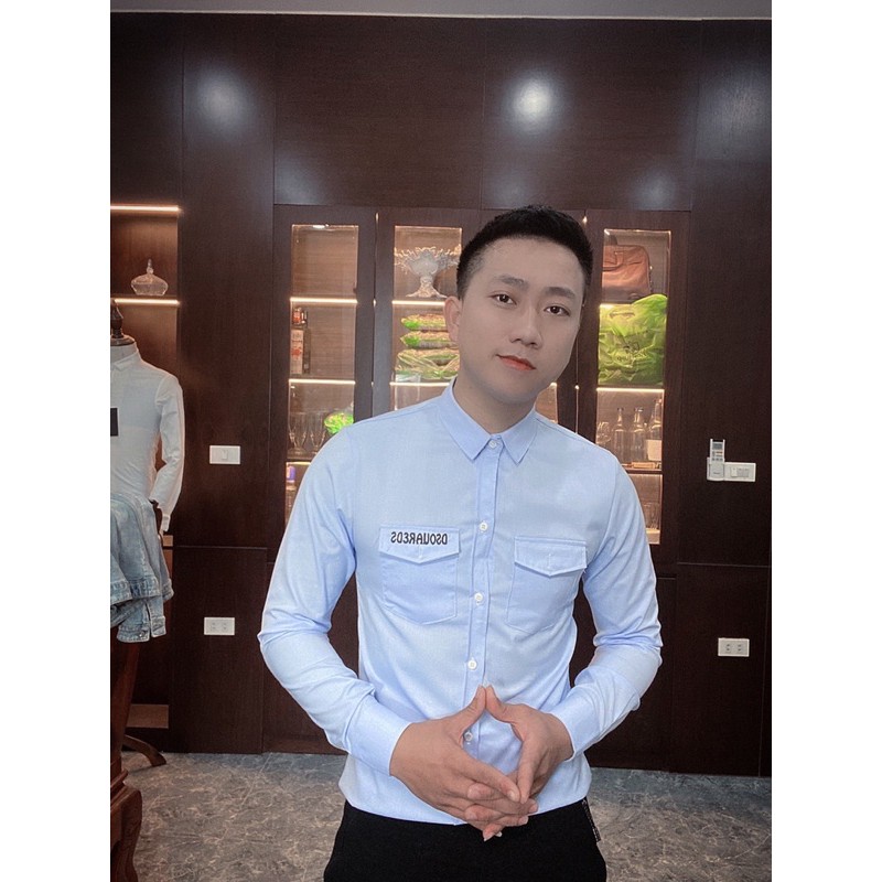 [ HÀNG MỚI ] ÁO SƠ MI ĐŨI 2 NẮP TÚI THÊU DSQUARED2 HOTHIT 2021