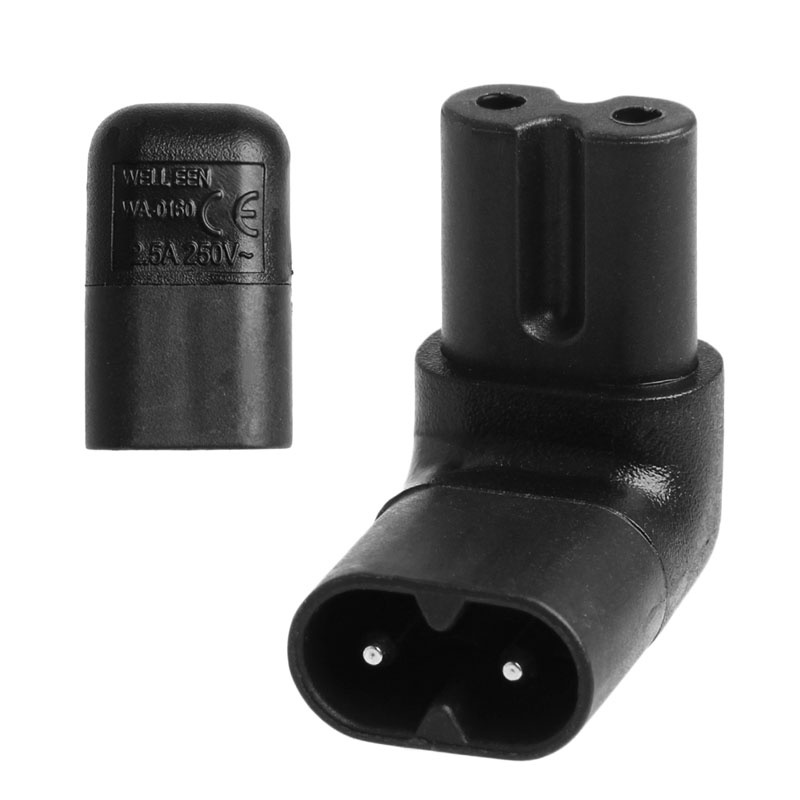 Bộ ĐiềU HợP ChuyểN ĐổI NguồN ĐiệN btsg IEC 320 2-Pin C7 Lỗ C8 ĐầU CắM