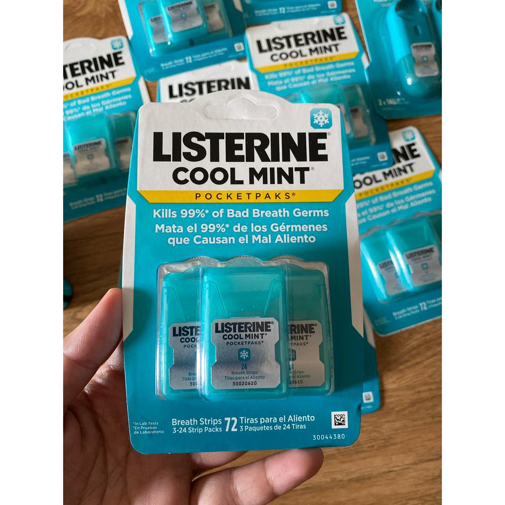 Miếng ngậm thơm miệng tức thì Listerine Mỹ