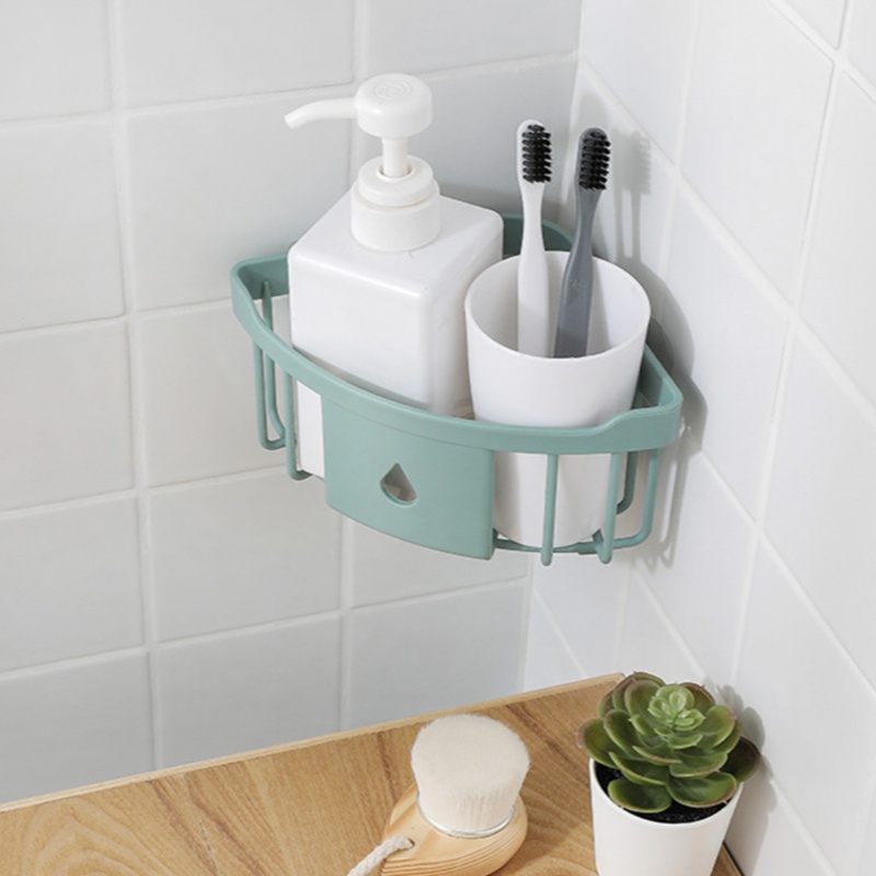 Kệ Để Bàn Chải Vệ Sinh Gắn Tường Hình Tam Giác Tiện Dụng