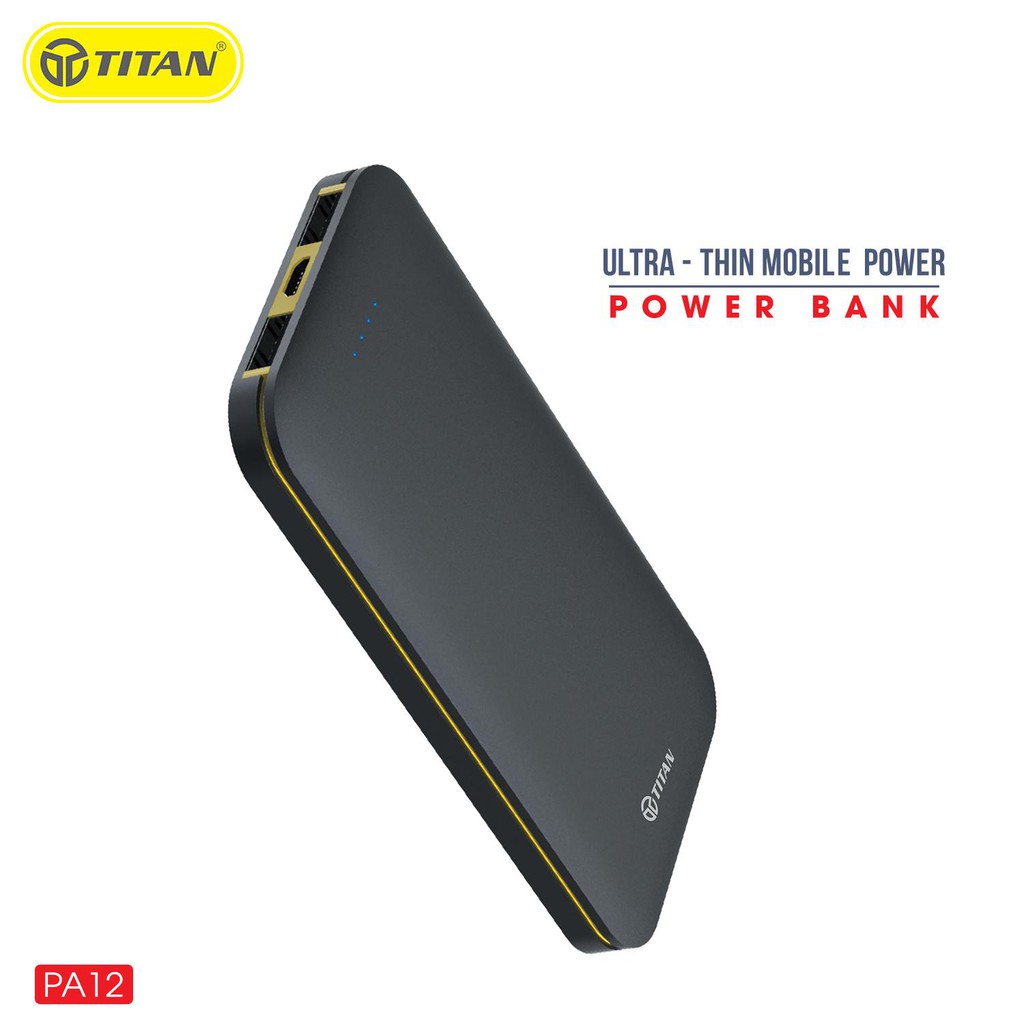 Pin dự phòng TITAN PA12 10.000mAh nhôm nguyên khối