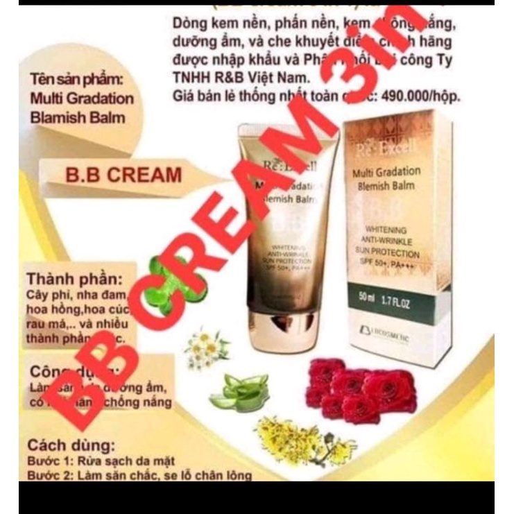 Kem nền BB Cream 50ml Daily Beauty- Che khuyết điểm, bật tone, chống nắng | BigBuy360 - bigbuy360.vn