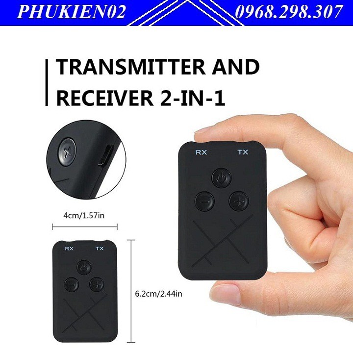 Bộ Thu Phát Âm Thanh 2 trong 1 RX + TX T10