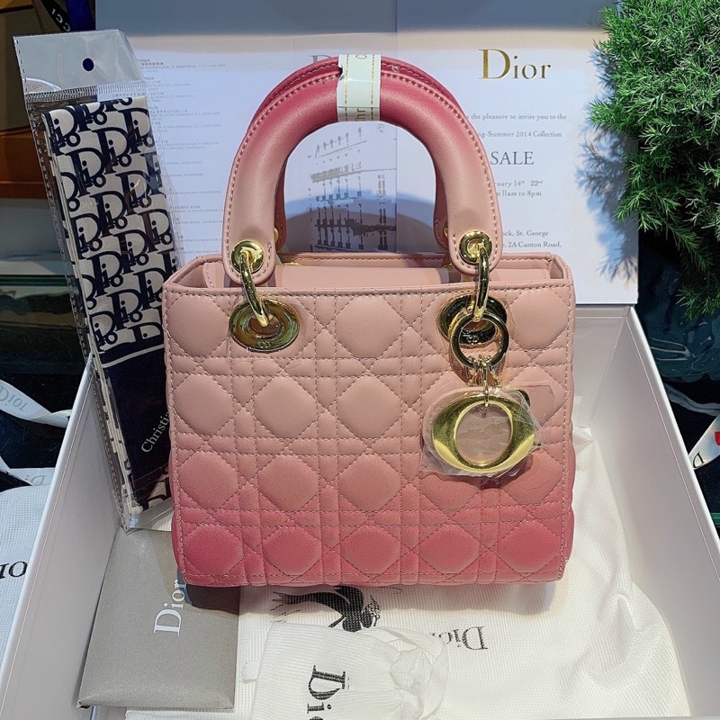 Túi Dior Lady hồng loang 5ô fullbox đẹp mê-phukien.changshouse