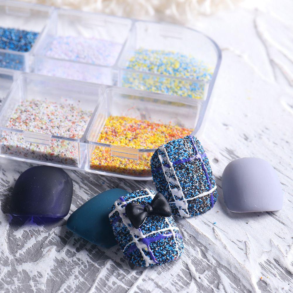 Needway Bột Kim Tuyến Dệt Kim Trang Trí Móng Tay Mùa Đông Kiểu Dệt Nhiều Màu Sắc Hỗn