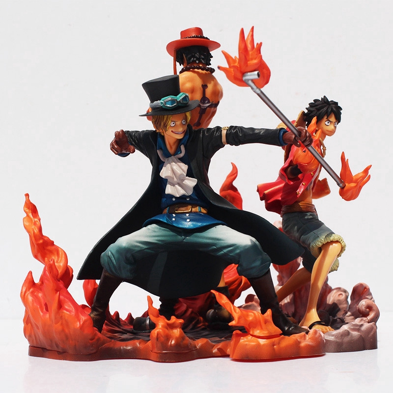 Bộ 3 Mô Hình Nhân Vật Luffy Ace Sabo Trong Phim Hoạt Hình One Piece Độc Đáo