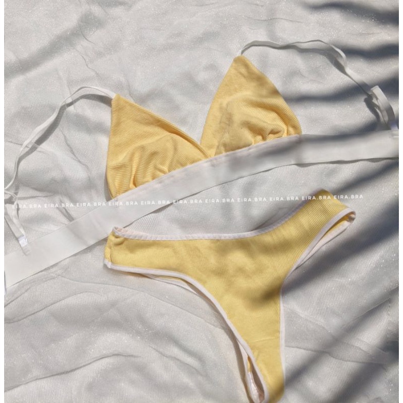 CHUPPA SET - Bộ đồ lót thun gân nhiều màu sắc dễ thương [ TẶNG KÈM MÚT] - EIRA.BRA