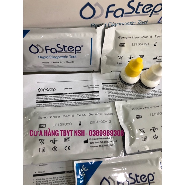 ❤️ TEST THỬ QUE THỬ NHANH BỆNH LẬU - VI KHUẨN LẬU TẠI NHÀ GONORRHEA RAPID TEST DEVICE SWAB FASTEP CỦA MỸ