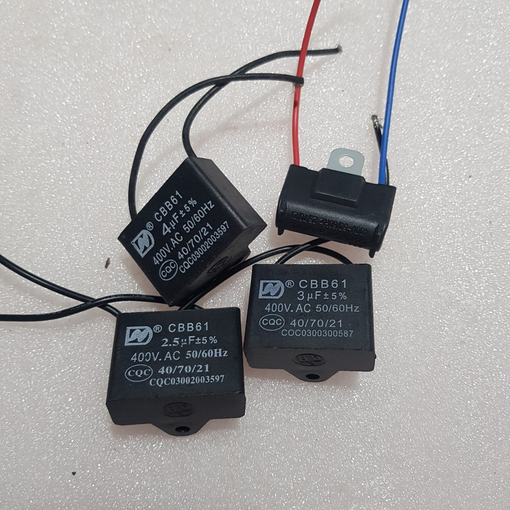 Tụ quạt các loại 2uF 2,5uF 3uF 4uF 5uF