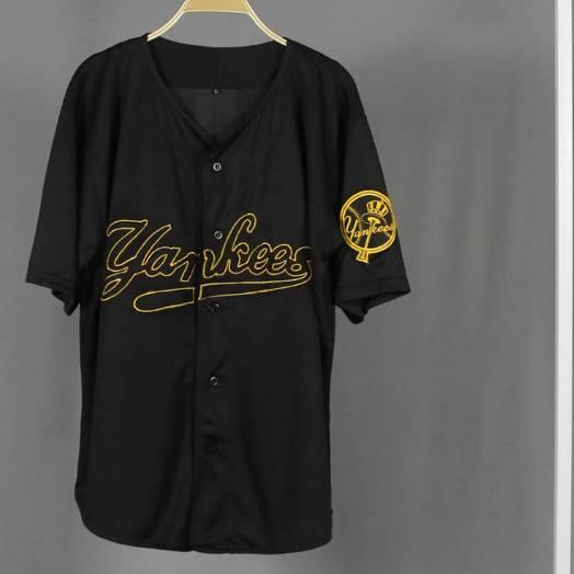 Jersey Bóng Chày yankees Đen