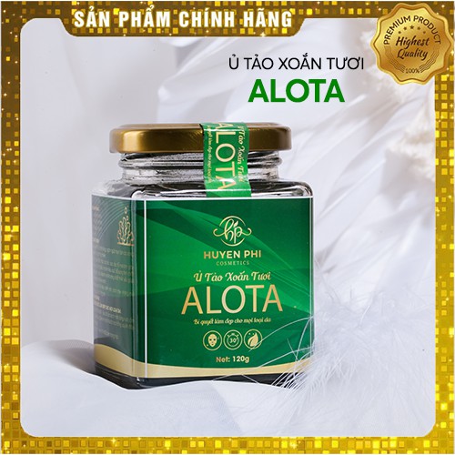 Ủ Tảo Xoắn Tươi ALOTA Huyền Phi -[Mua 1 Tặng 1] đắp mặt nạ tảo,dưỡng da mặt giúp trắng da,cấp ẩm,trẻ hóa làn da,mờ thâm