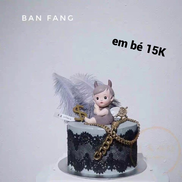 EM BÉ NHỰA TRANG TRÍ BÁNH KEM