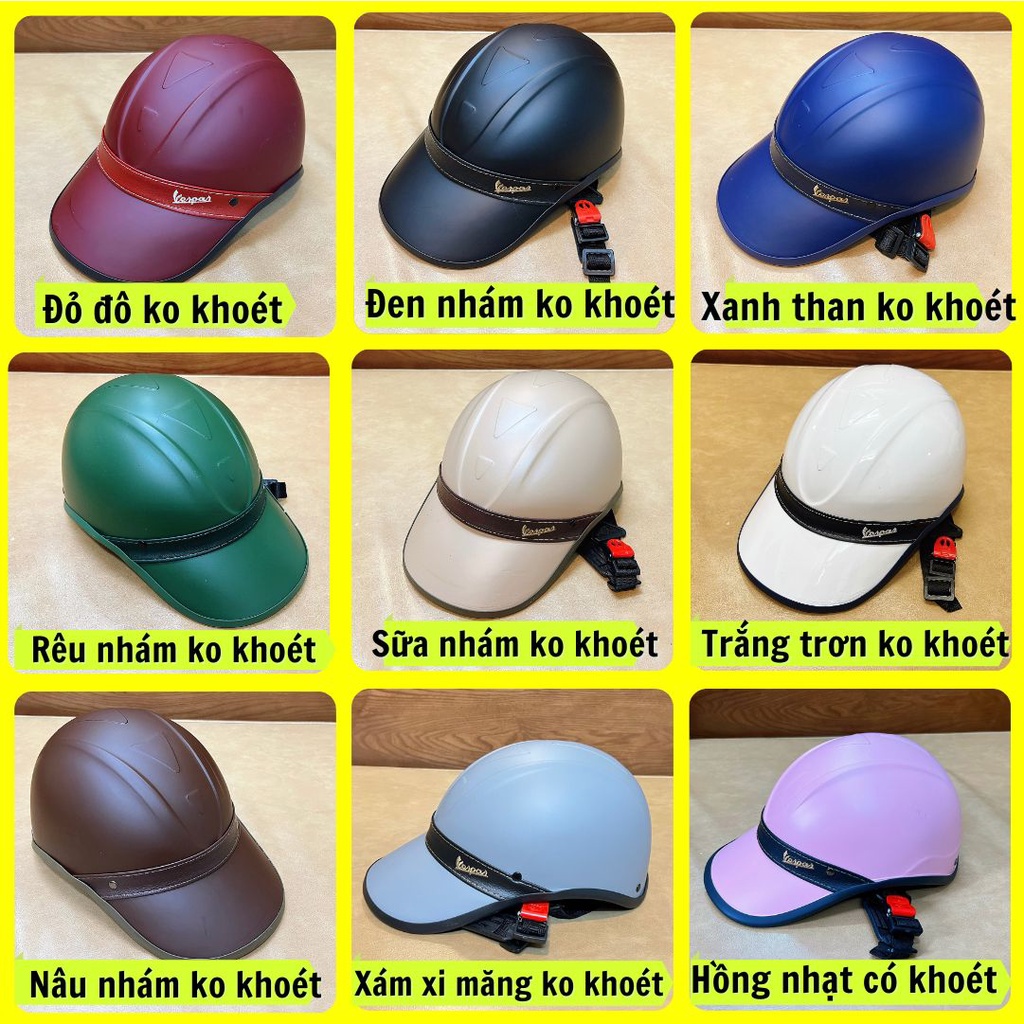 Mũ bảo hiểm lưỡi trai nam nữ thể thao thời trang cao cấp Trí Liễu
