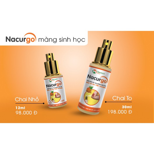 Nacurgo dạng Xịt băng vết thương, tránh nhiễm trùng- chính hãng