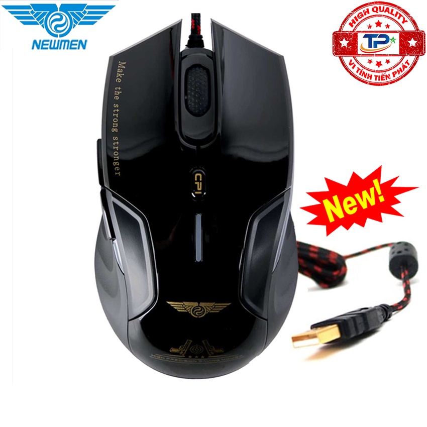 Chuột quang máy tính chuyên game và văn phòng có dây Newmen G7 + Plus mới nhất tất cả trong tầm ngắm