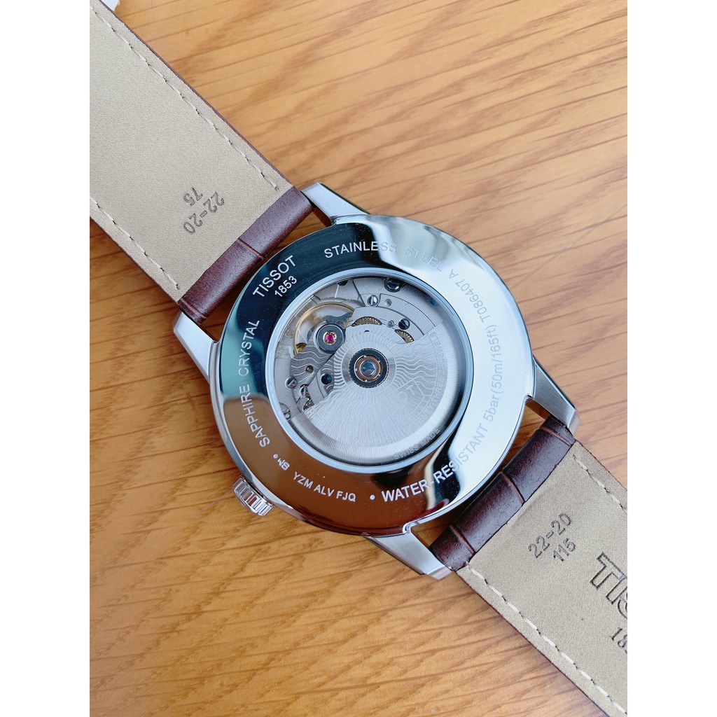 Đồng hồ nam chính hãng Tissot Luxury Powermatic 80 White T086.407.16.031.00 - Máy Cơ trữ cót 80h- Kính Sapphire