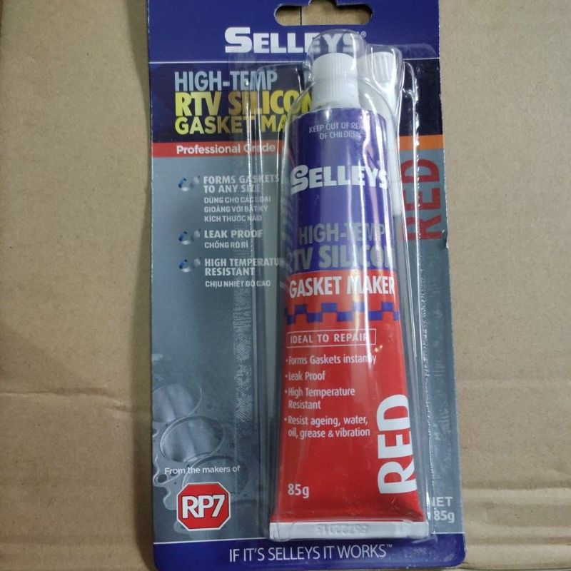 Keo silicone RTV gắn gioăng chịu nhiệt độ cao từ -73°c đến 343°c