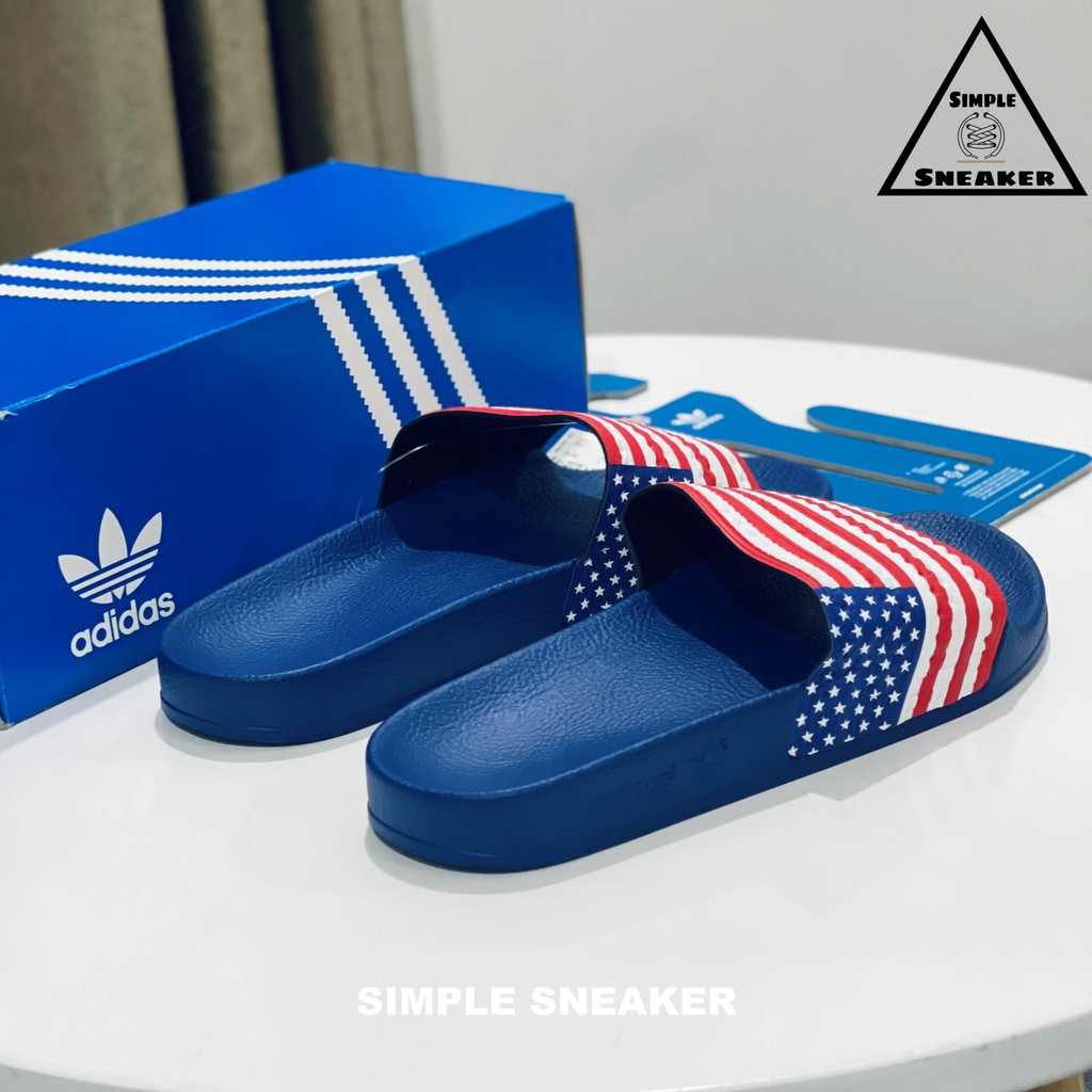 Dép Adidas Made In Italy FREESHIP Adidas Adilette Slides USA Chính Hãng - Dép Quai Ngang Chống Nước