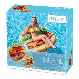 PHAO BƠI HAMBUGER KHỔNG LỒ INTEX 58780