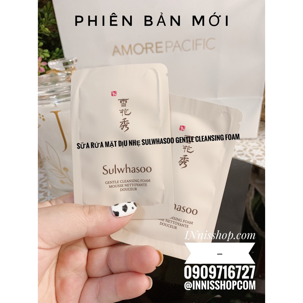 [Phiên bản mới] SỮA RỬA MẶT SULWHASOO GENTLE CLEANSING FOAM Dịu nhẹ